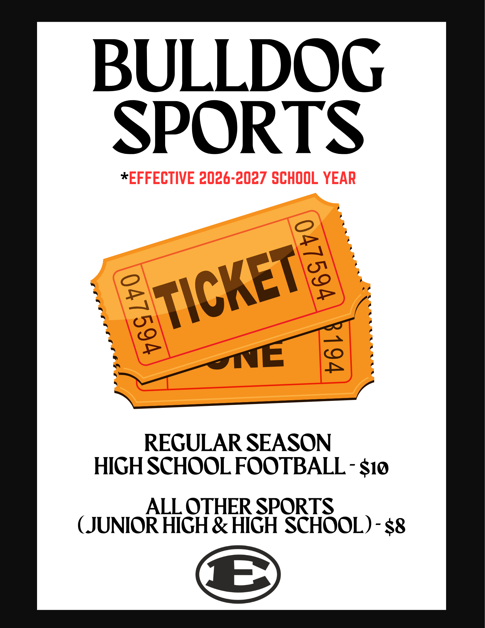 Ticket price increase